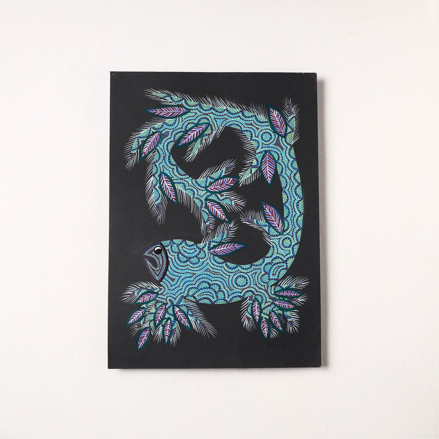  Handpainted Bhil Pithora Painting by Geeta Bariya 