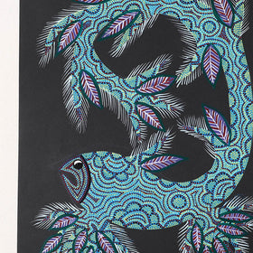  Handpainted Bhil Pithora Painting by Geeta Bariya 