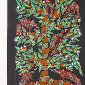  Handpainted Bhil Pithora Painting by Geeta Bariya 