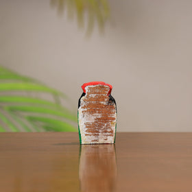 Handpainted burdwan wood tiny king & queen sculptures