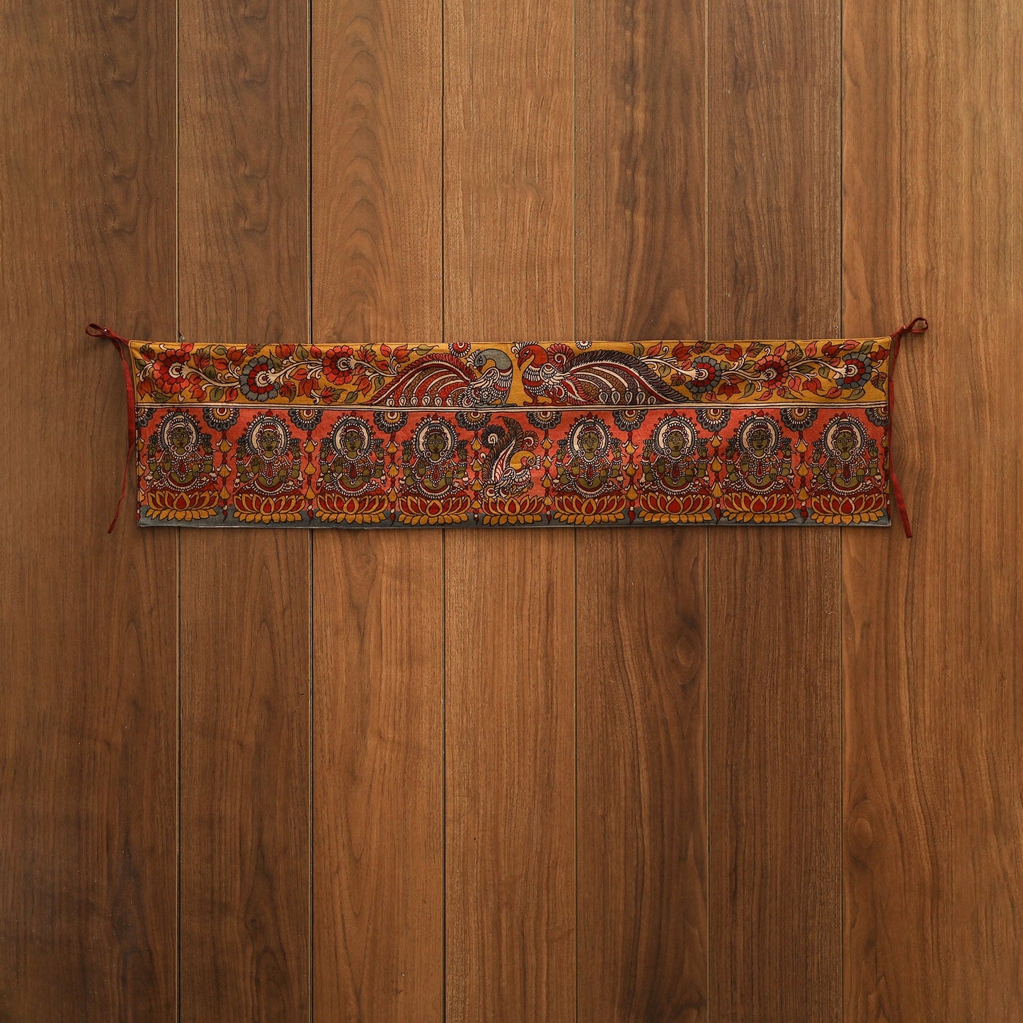 Handpainted kalamkari ashtalakshmi toran (11 x 55 in) 03