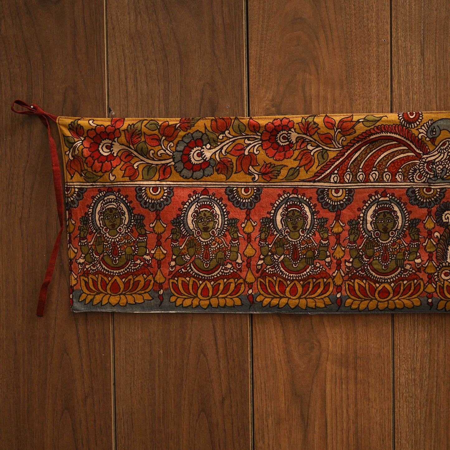 Handpainted kalamkari ashtalakshmi toran (11 x 55 in) 03