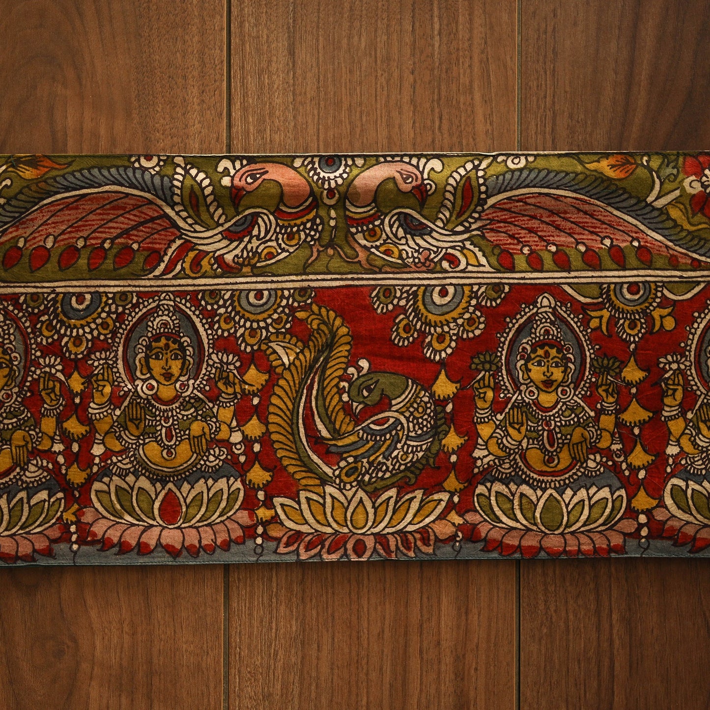 Handpainted kalamkari ashtalakshmi toran (11 x 55 in) 08