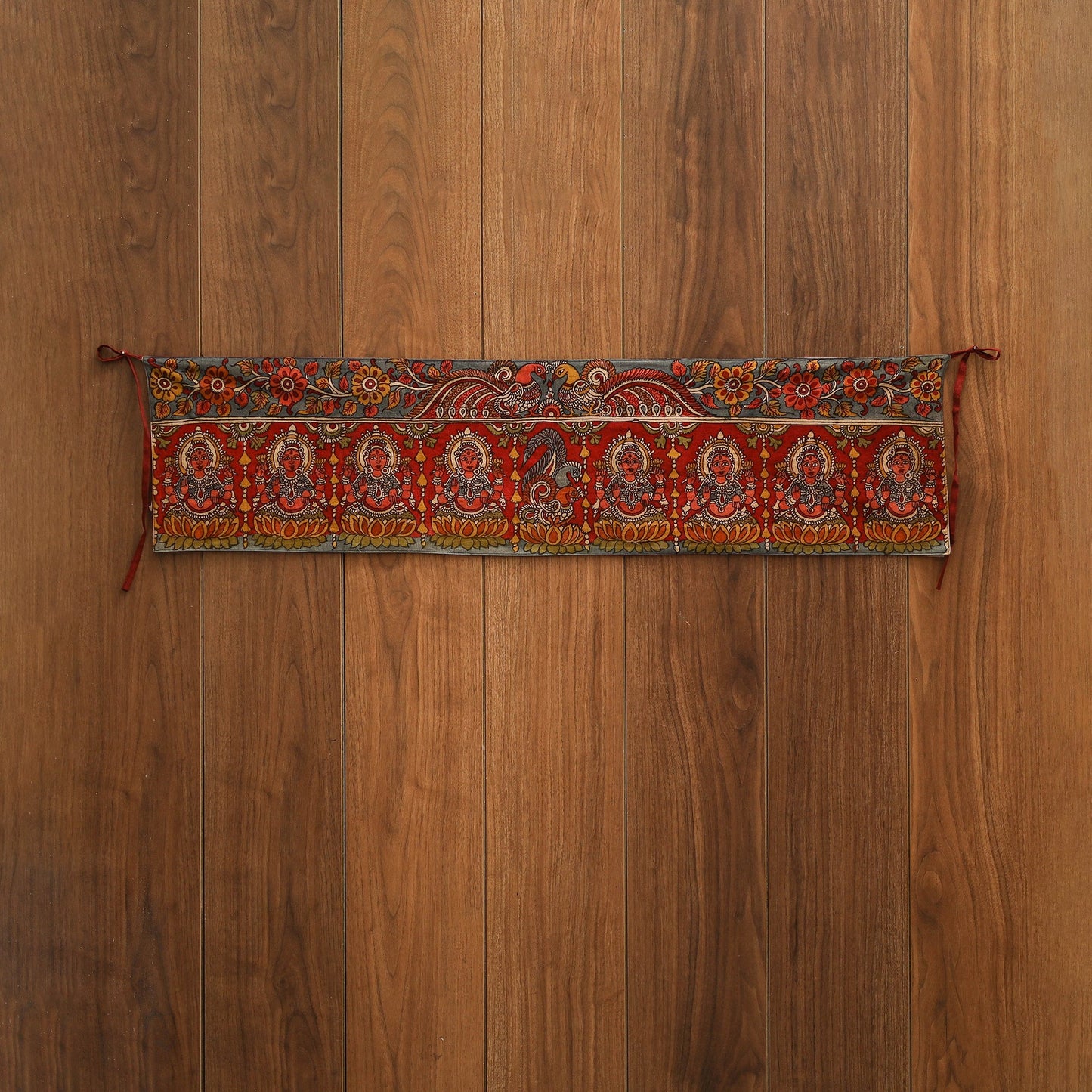 Handpainted kalamkari ashtalakshmi toran (11 x 55 in) 13