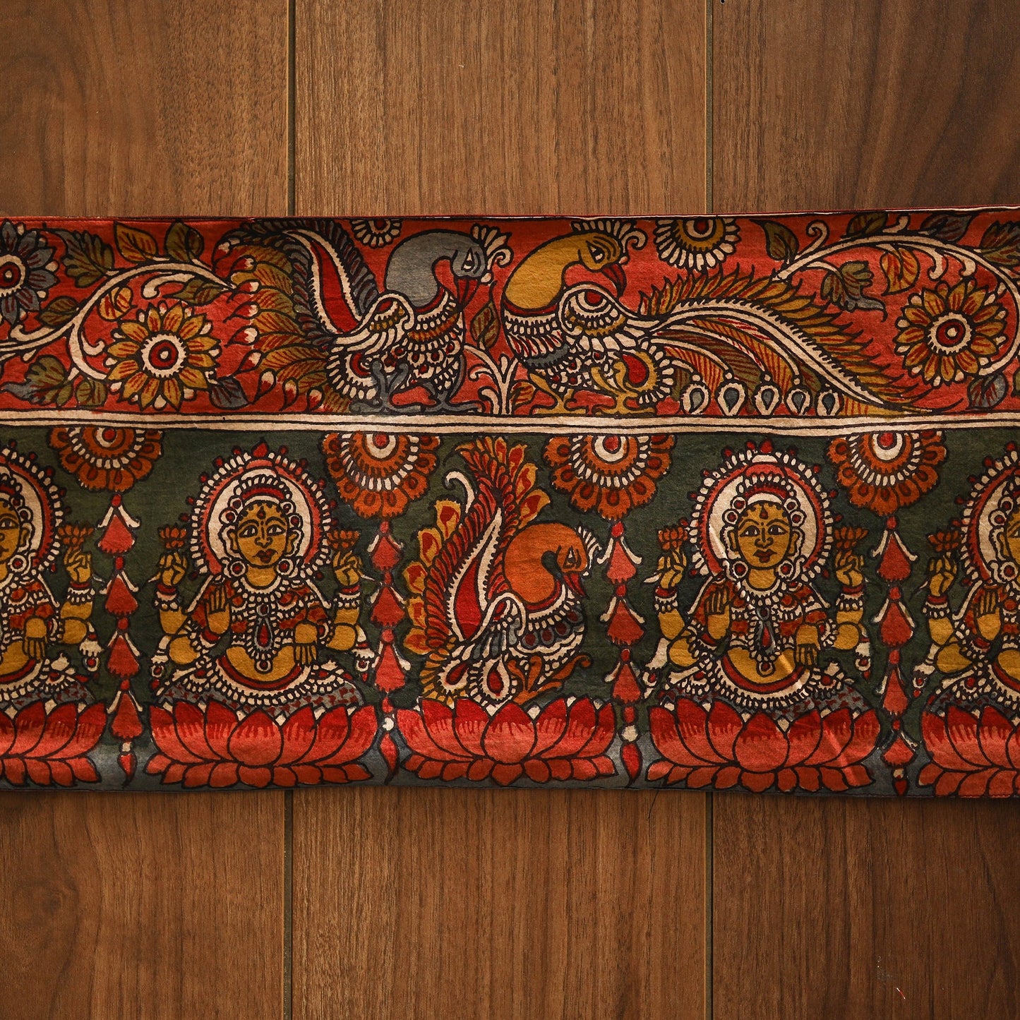 Handpainted kalamkari ashtalakshmi toran (11 x 55 in) 14