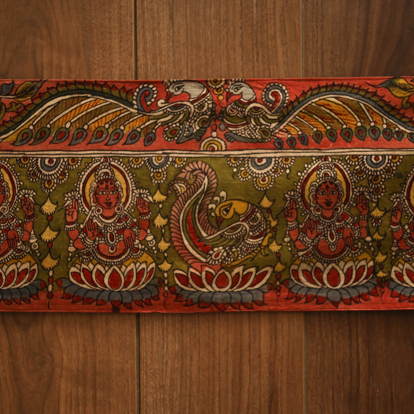 Handpainted kalamkari ashtalakshmi toran (11 x 55 in) 17