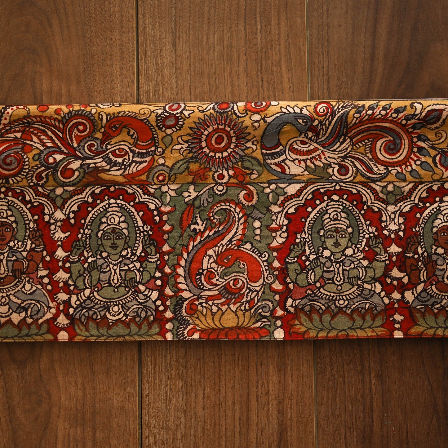 Handpainted kalamkari ashtalakshmi toran (11 x 55 in) 18