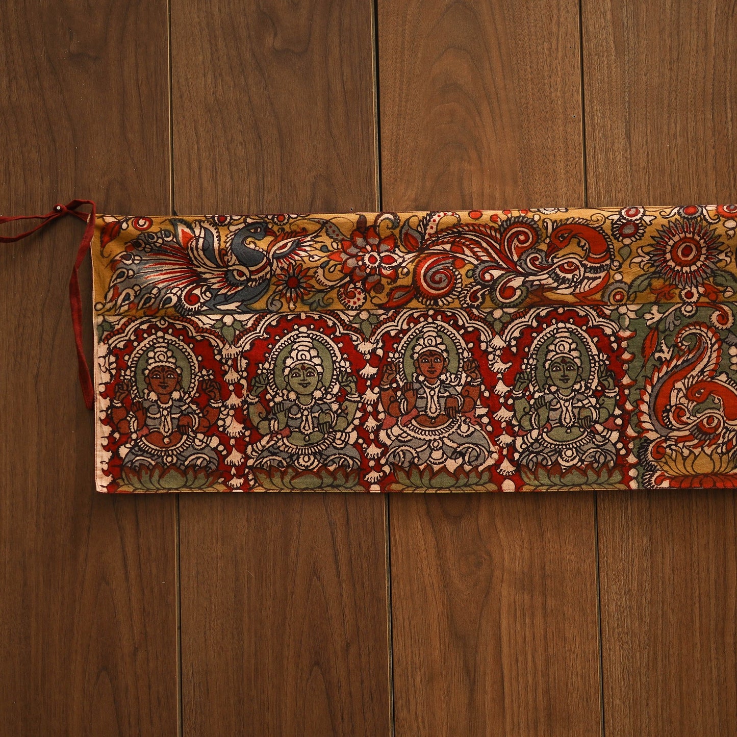 Handpainted kalamkari ashtalakshmi toran (11 x 55 in) 18