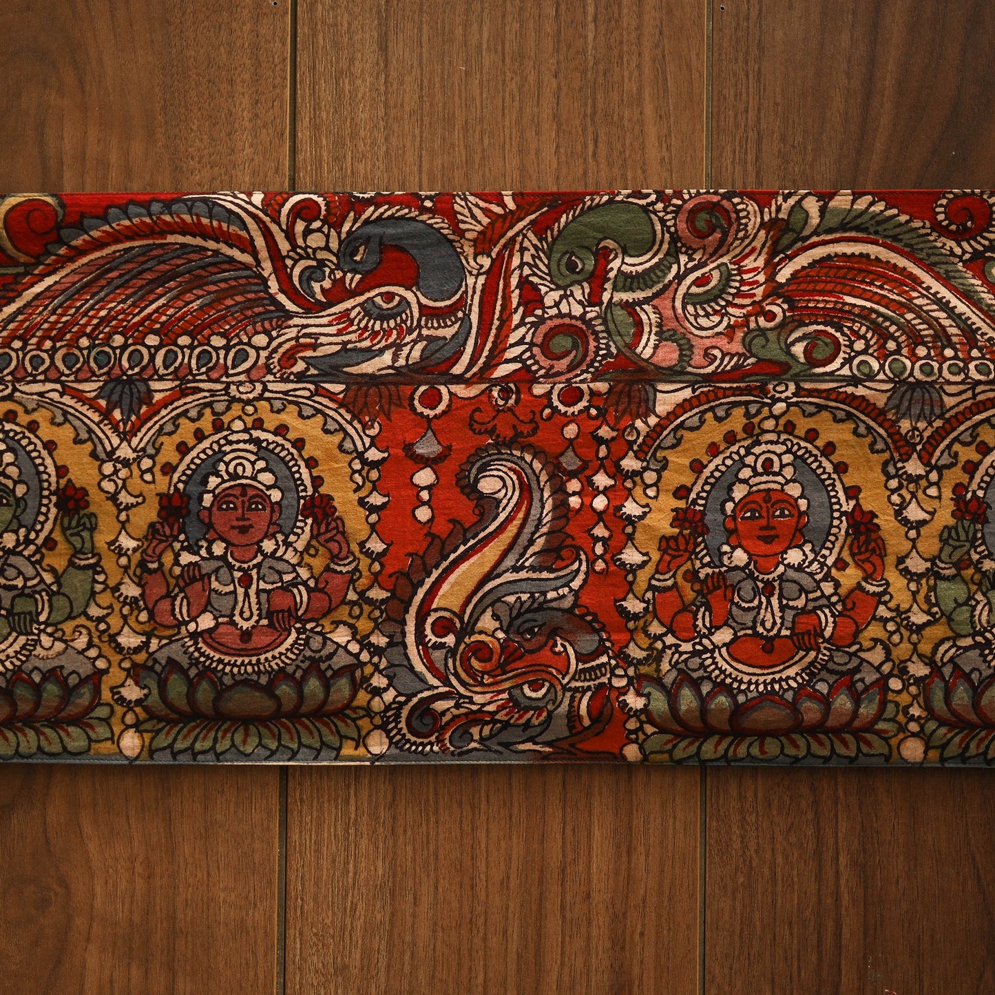 Handpainted kalamkari ashtalakshmi toran (11 x 55 in) 25