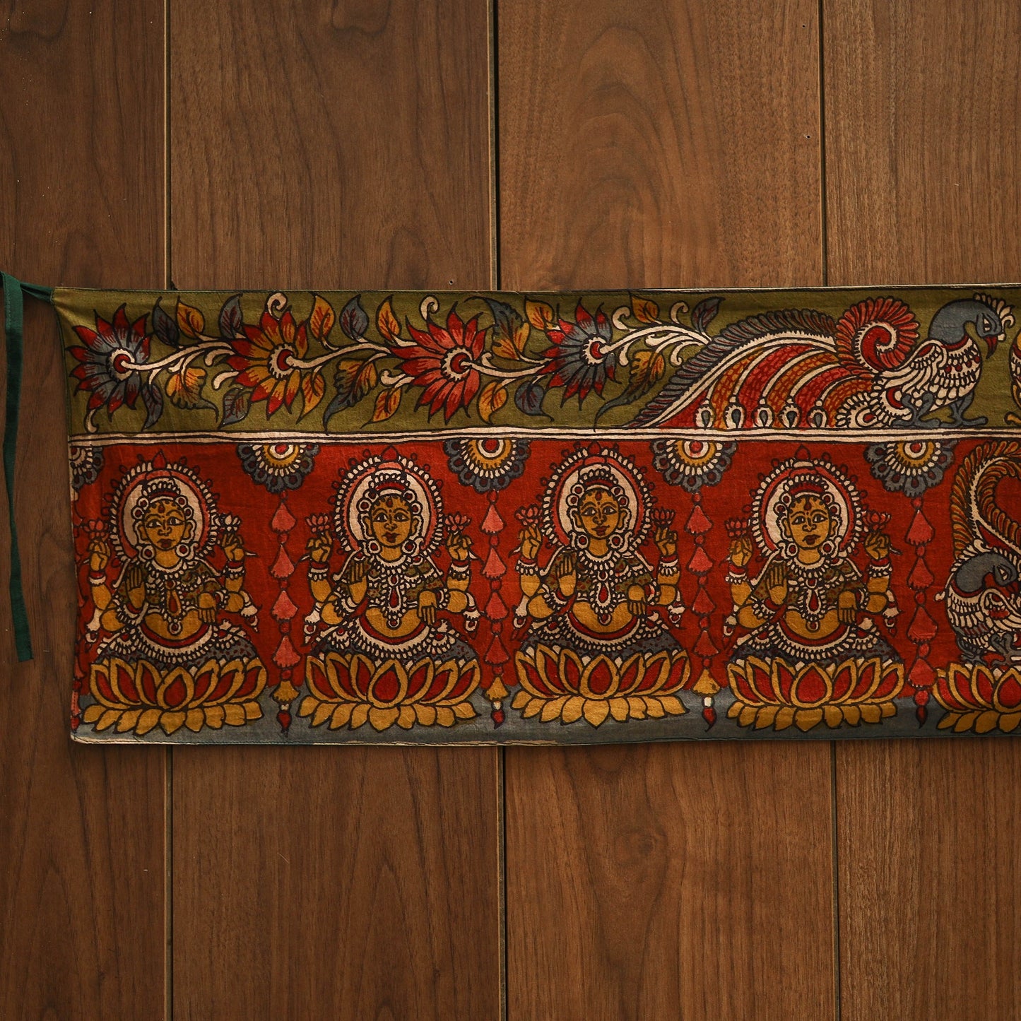 Handpainted kalamkari ashtalakshmi toran (11 x 55 in) 26