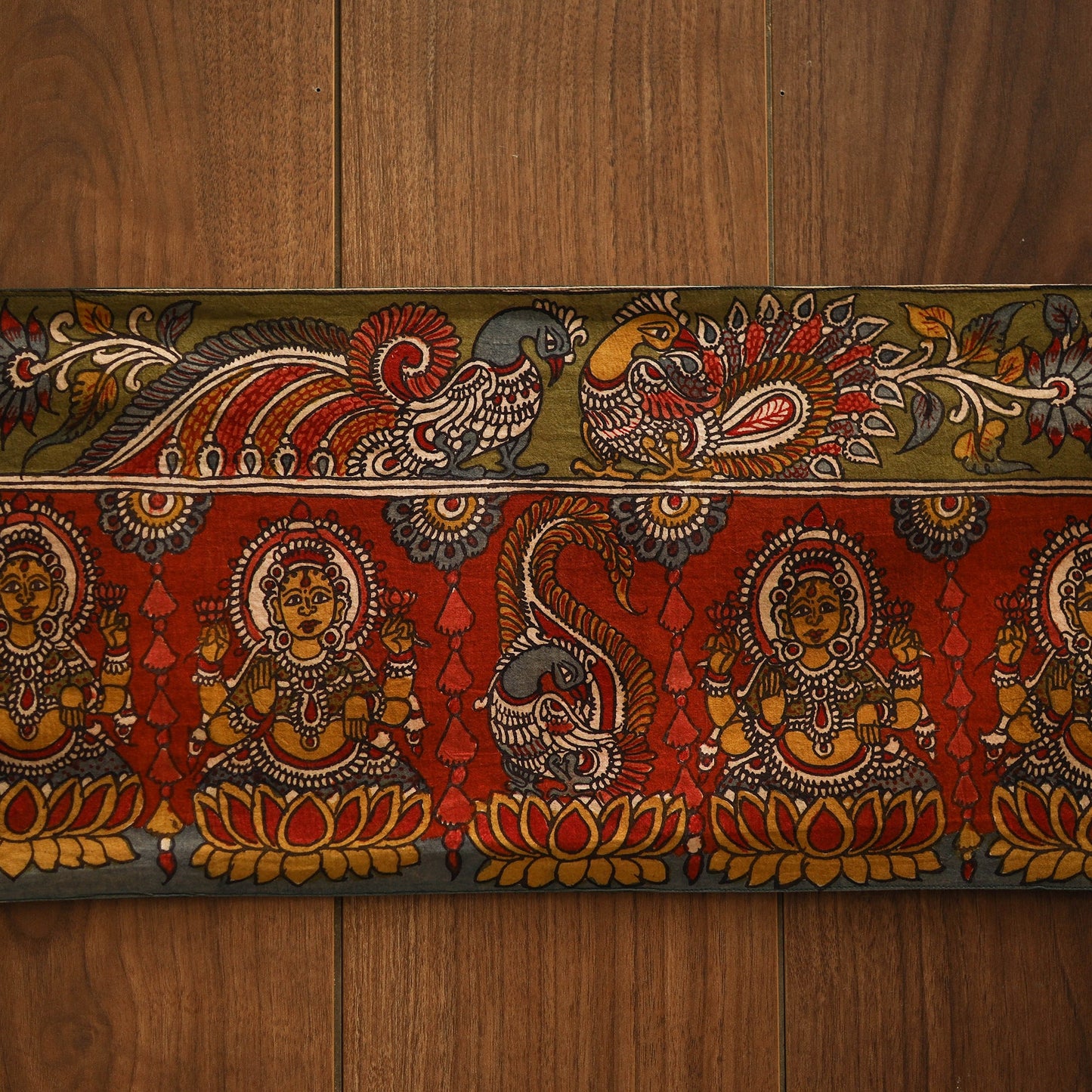 Handpainted kalamkari ashtalakshmi toran (11 x 55 in) 26