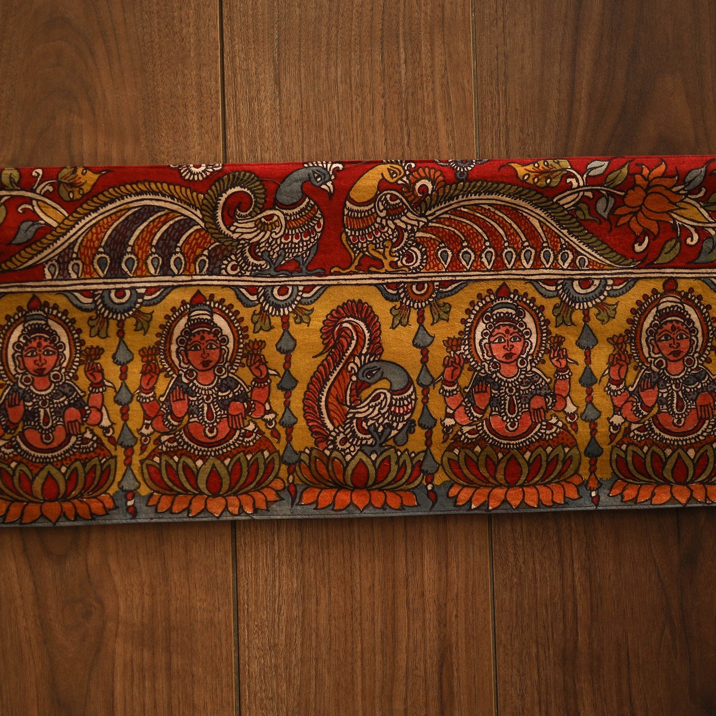 Handpainted kalamkari ashtalakshmi toran (11 x 55 in) 29