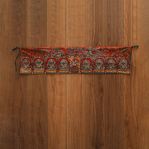 Handpainted kalamkari ashtalakshmi toran (11 x 55 in) 31