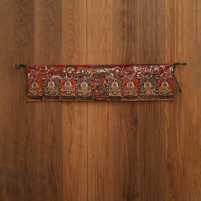 Handpainted kalamkari ashtalakshmi toran (11 x 55 in) 34