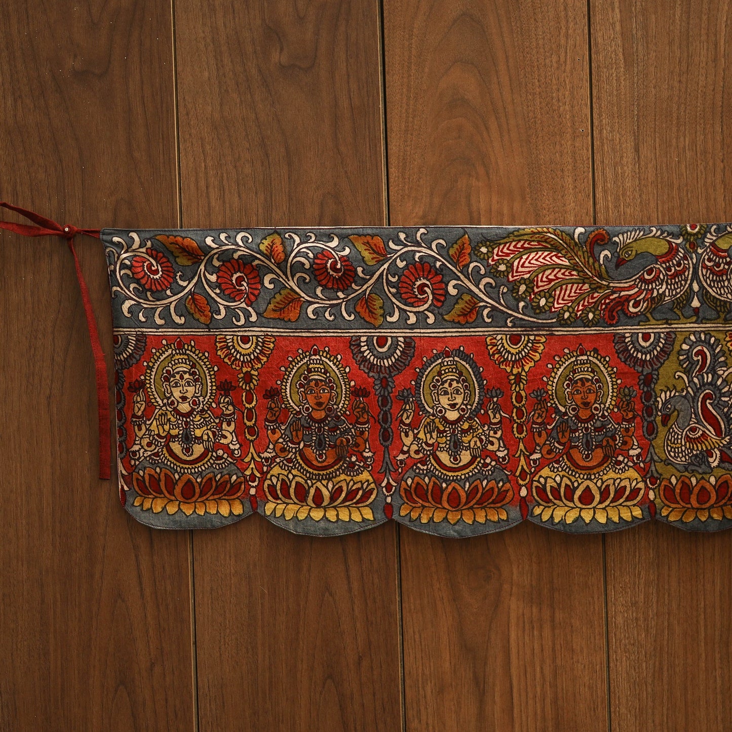 Handpainted kalamkari ashtalakshmi toran (11 x 55 in) 37