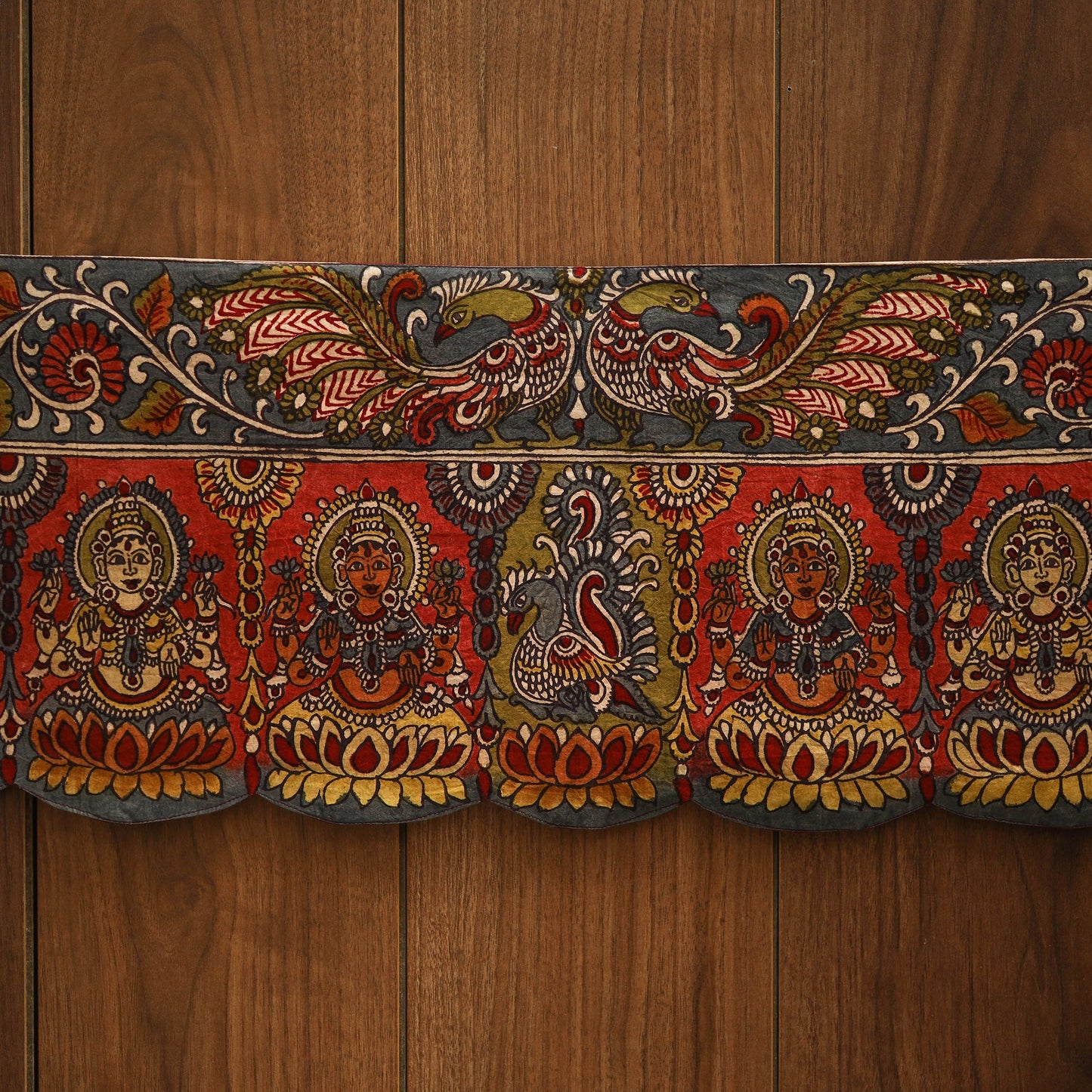 Handpainted kalamkari ashtalakshmi toran (11 x 55 in) 37