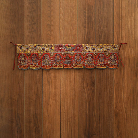 Handpainted kalamkari ashtalakshmi toran (11 x 55 in) 38