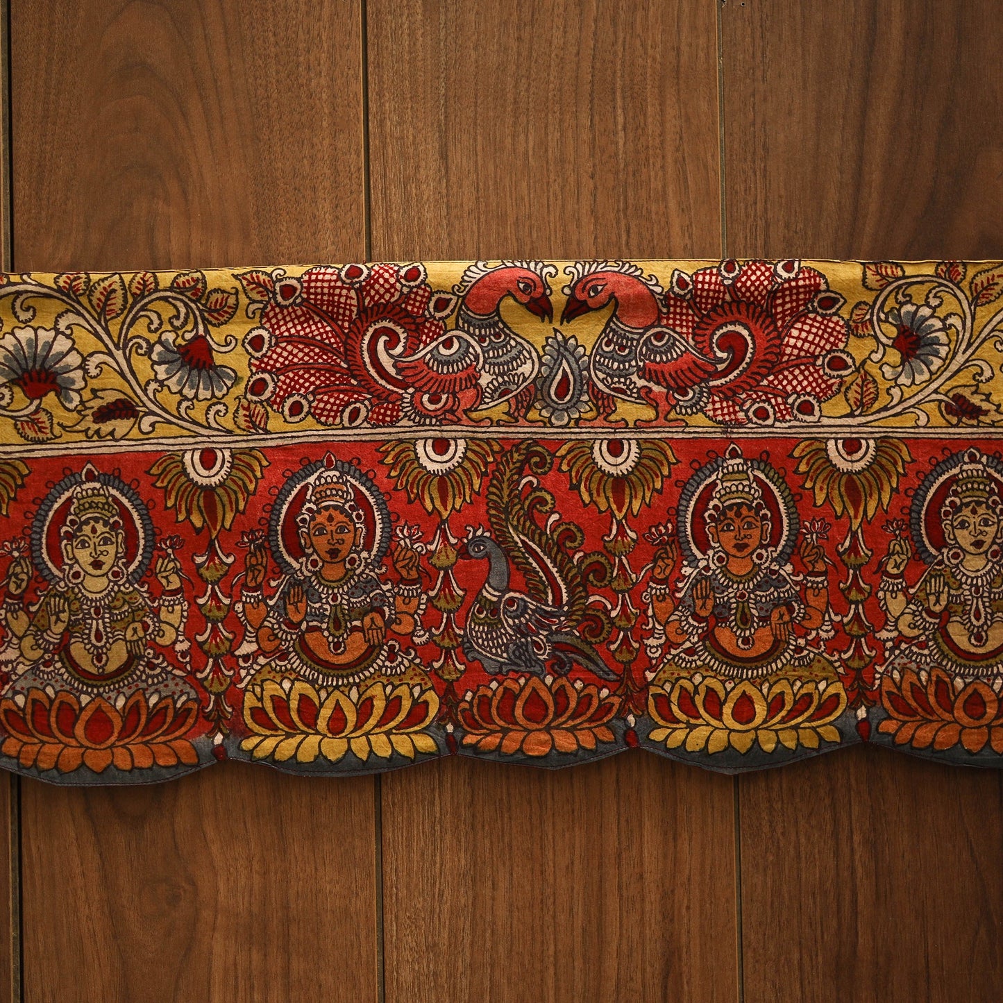 Handpainted kalamkari ashtalakshmi toran (11 x 55 in) 38
