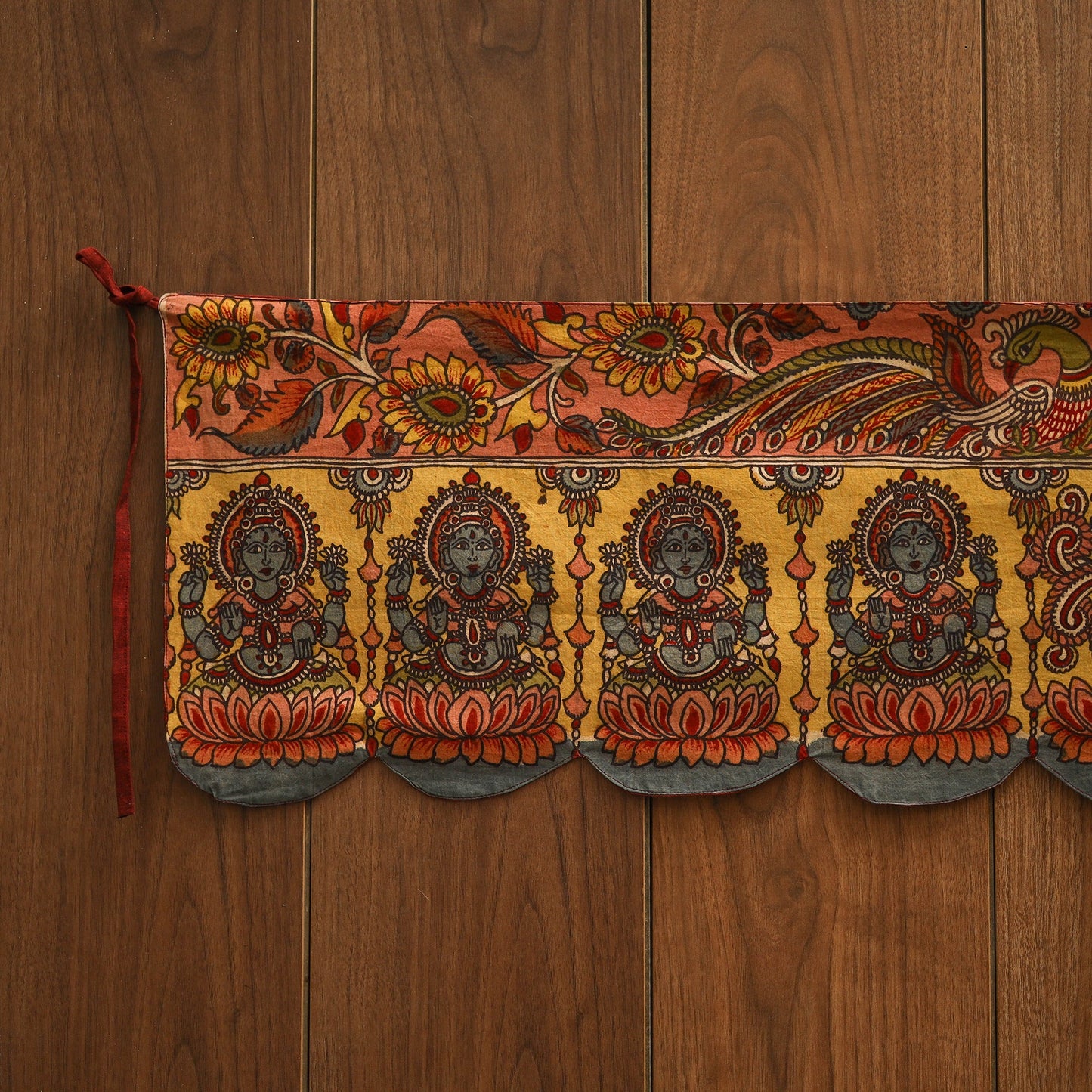 Handpainted kalamkari ashtalakshmi toran (11 x 55 in) 42
