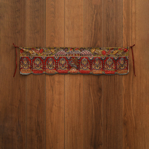 Handpainted kalamkari ashtalakshmi toran (11 x 55 in) 43