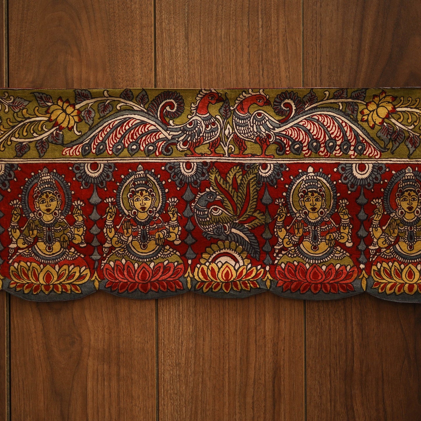 Handpainted kalamkari ashtalakshmi toran (11 x 55 in) 43