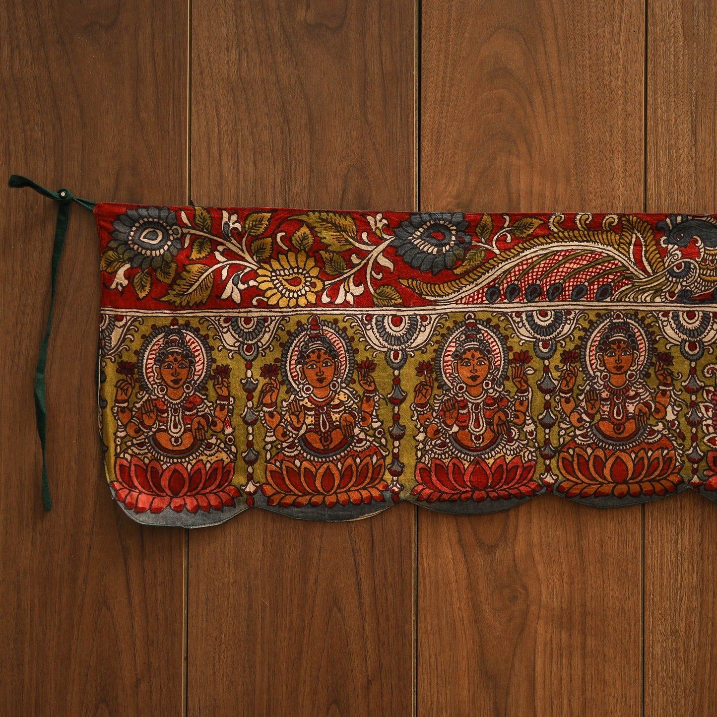 Handpainted kalamkari ashtalakshmi toran (11 x 55 in) 44