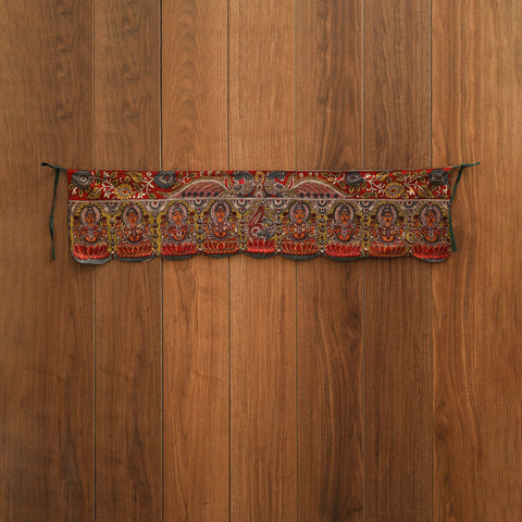 Handpainted kalamkari ashtalakshmi toran (11 x 55 in) 44