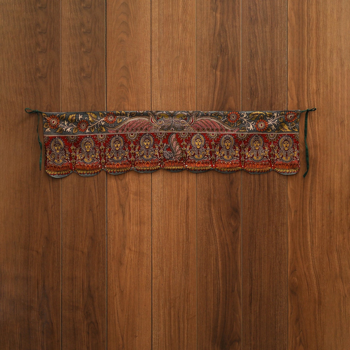Handpainted kalamkari ashtalakshmi toran (11 x 55 in) 45