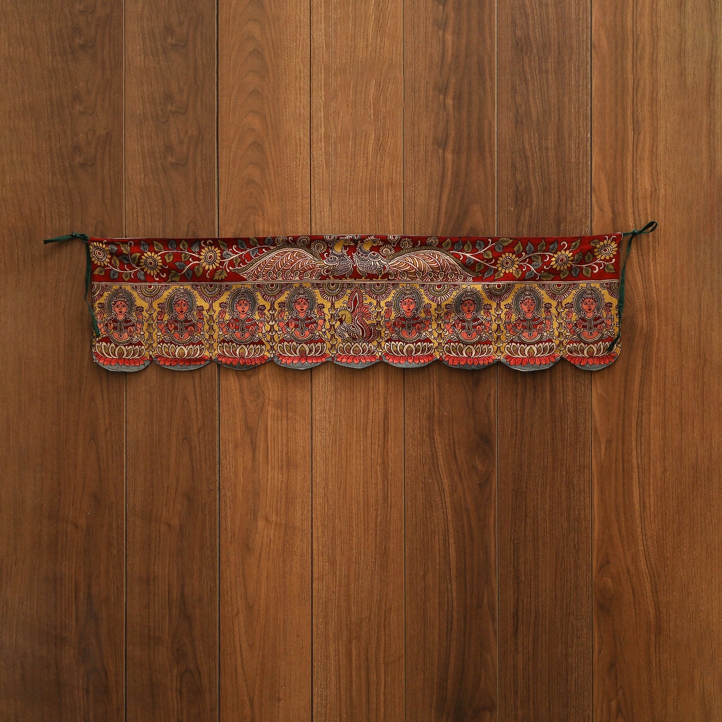 Handpainted kalamkari ashtalakshmi toran (11 x 55 in) 46