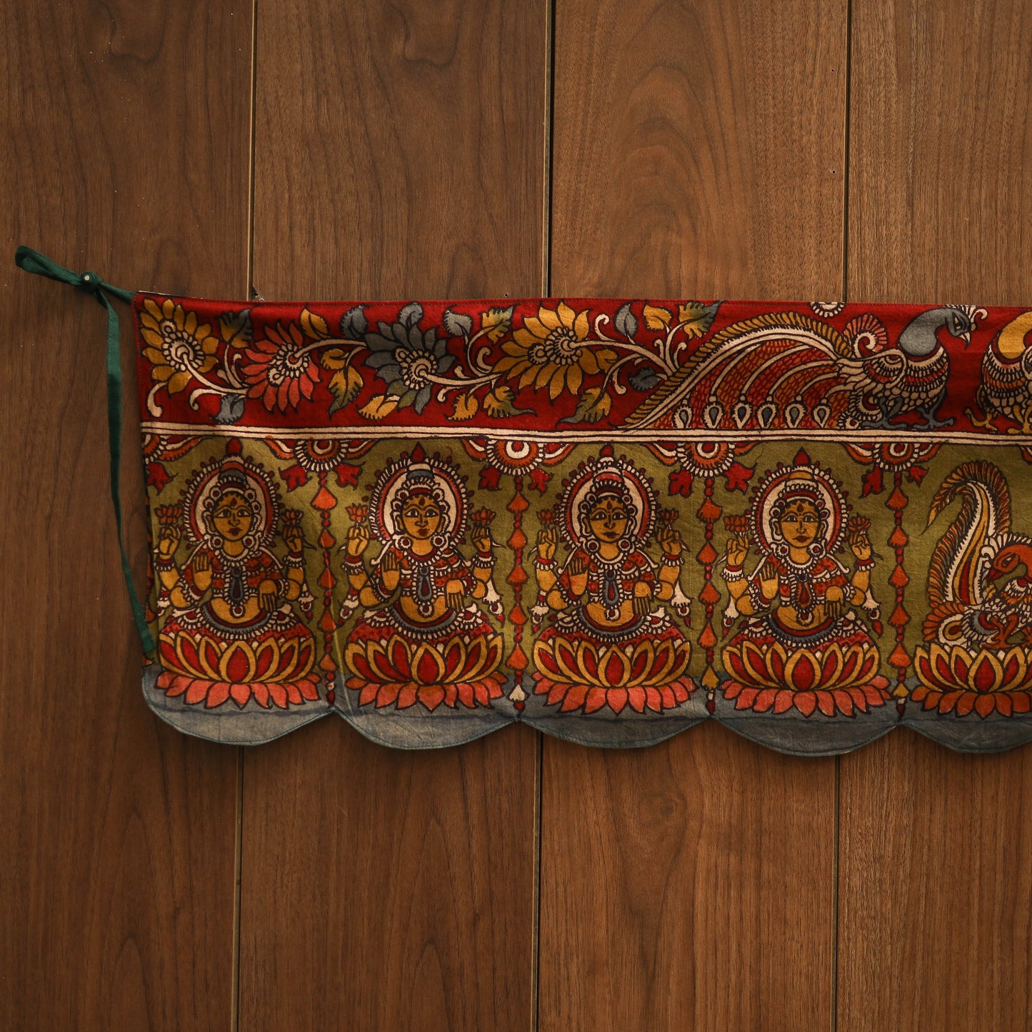 Handpainted kalamkari ashtalakshmi toran (11 x 55 in) 48