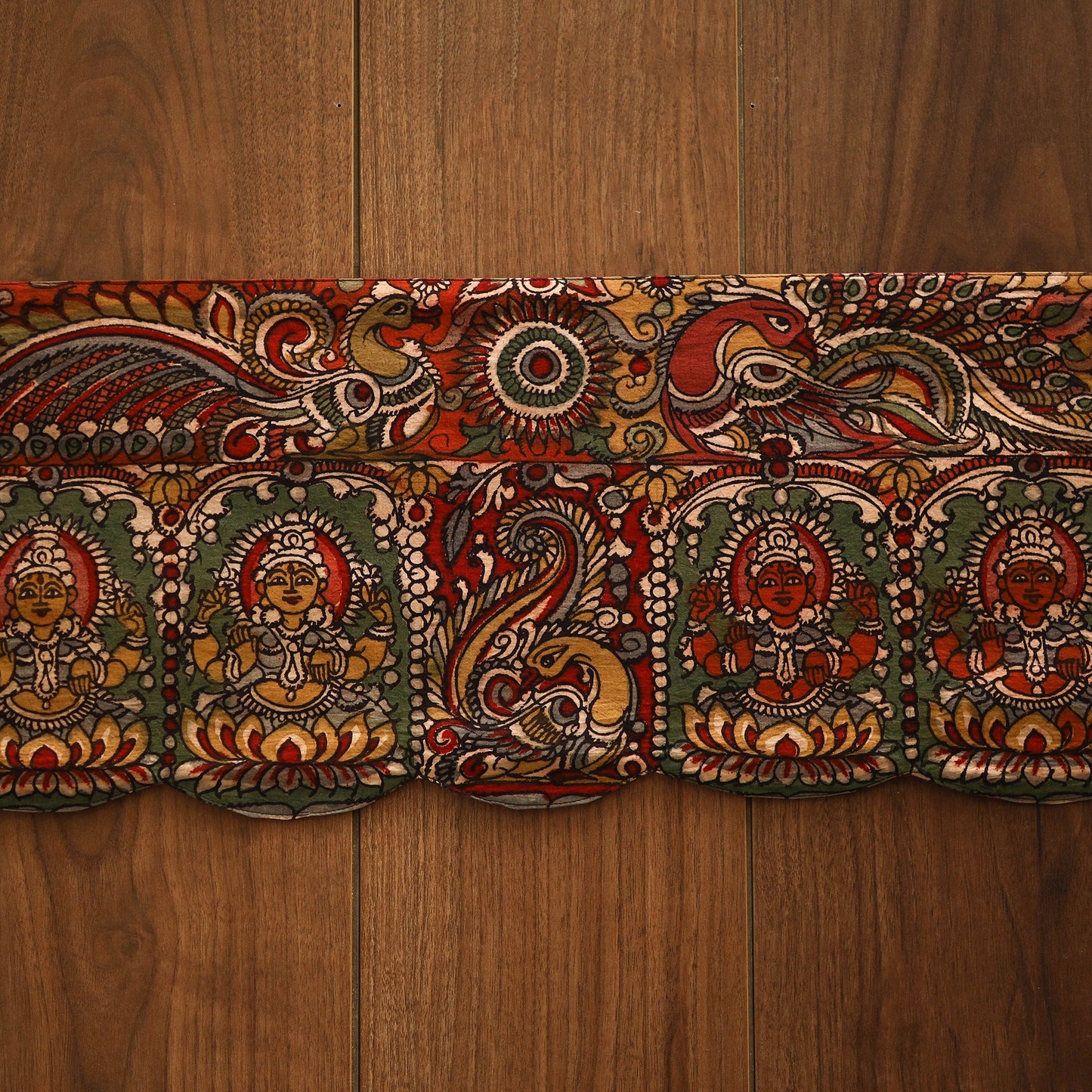 Handpainted kalamkari ashtalakshmi toran (11 x 55 in) 50