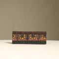 Handpainted kalamkari natural dyed ghicha silk clutch