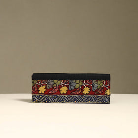 Handpainted kalamkari natural dyed ghicha silk clutch