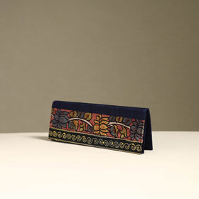 Handpainted kalamkari natural dyed ghicha silk clutch