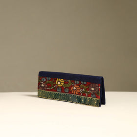 Handpainted kalamkari natural dyed ghicha silk clutch