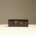 Handpainted kalamkari natural dyed ghicha silk clutch