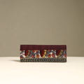 Handpainted kalamkari natural dyed ghicha silk clutch