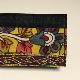 Handpainted kalamkari natural dyed ghicha silk clutch