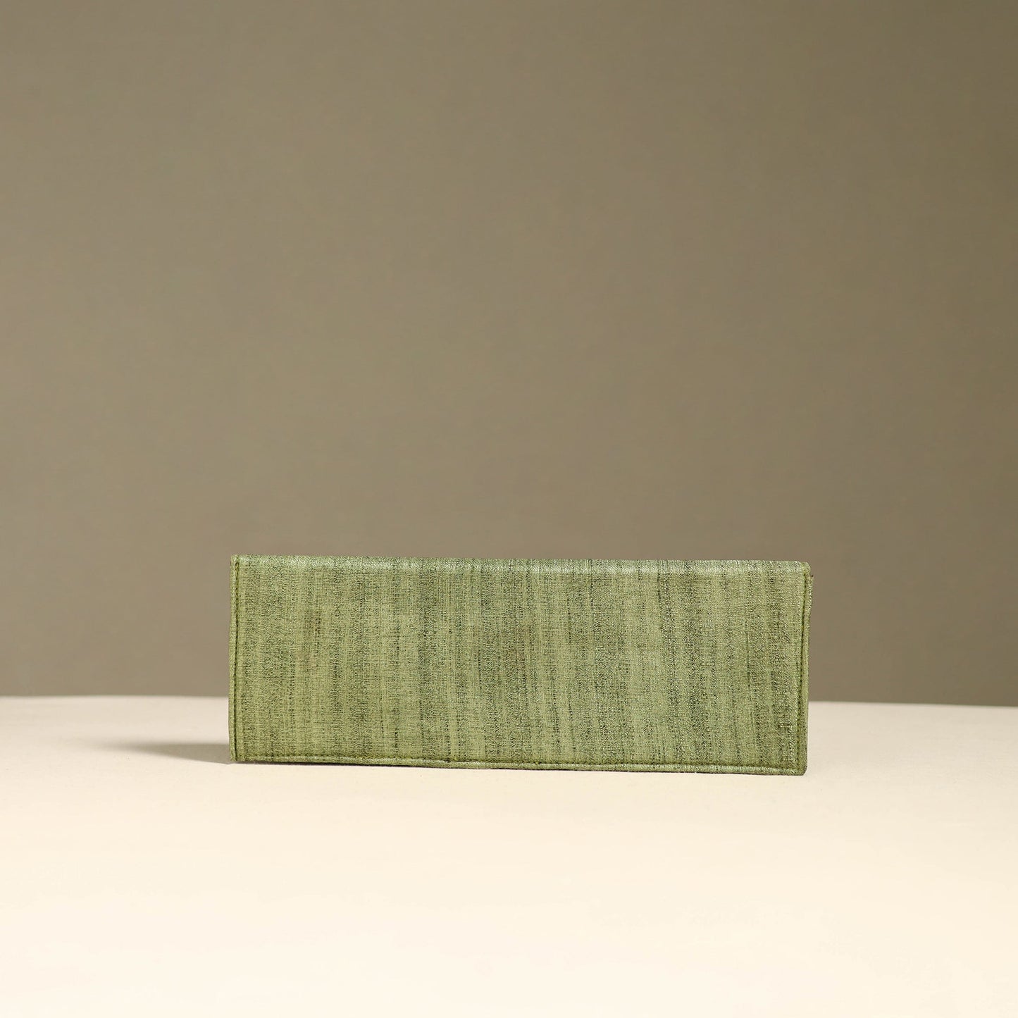 Handpainted kalamkari natural dyed ghicha silk clutch