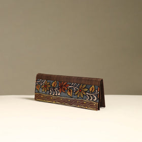 Handpainted kalamkari natural dyed ghicha silk clutch