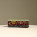 Handpainted kalamkari natural dyed ghicha silk clutch