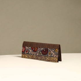 Handpainted kalamkari natural dyed ghicha silk clutch