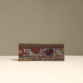 Handpainted kalamkari natural dyed ghicha silk clutch