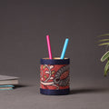  Handpainted Kalamkari Natural Dyed Ghicha Silk Pen Stand Online at iTokri.com