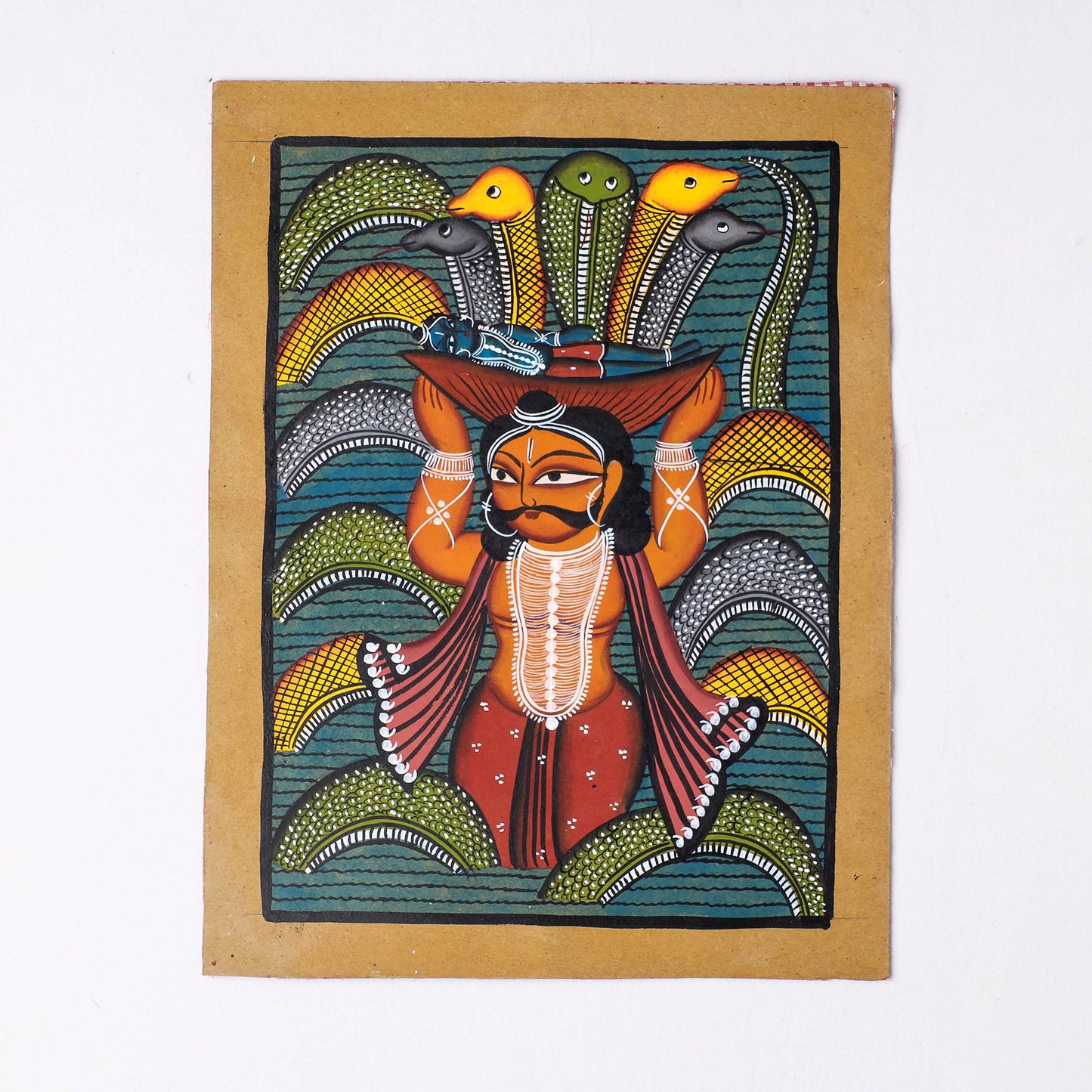  Handpainted Kalighat Painting by Laltu Chitrakar 