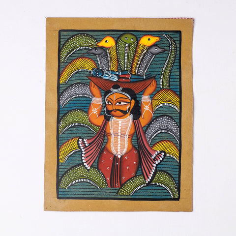  Handpainted Kalighat Painting by Laltu Chitrakar 