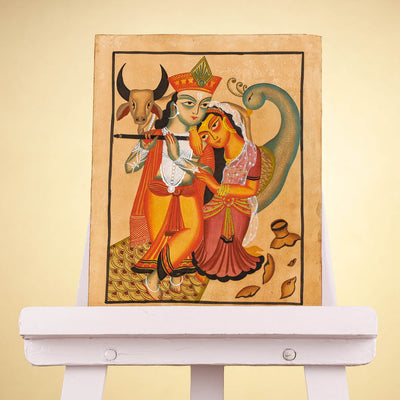  Traditional Kalighat Painting by Laltu Chitrakar Online in India at iTokri.com 