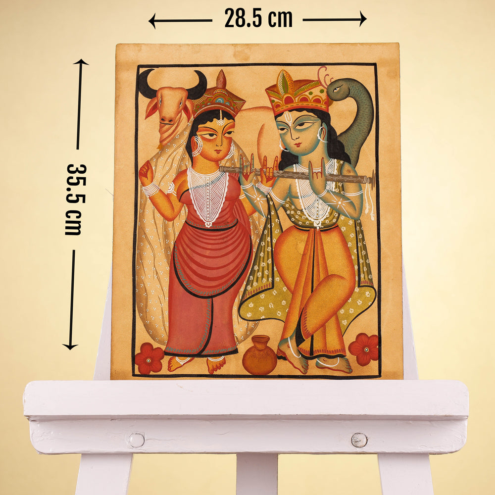  Traditional Kalighat Painting by Laltu Chitrakar Online in India at iTokri.com 