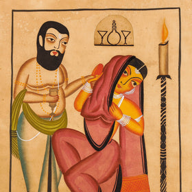  Traditional Kalighat Painting by Laltu Chitrakar Online in India at iTokri.com 