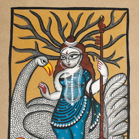  Handpainted Kalighat Painting by Laltu Chitrakar Online in India at iTokri.com 